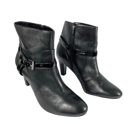 Ralph Lauren Lauren Women's Leather Saida Boot Black - Picture 1 of 10